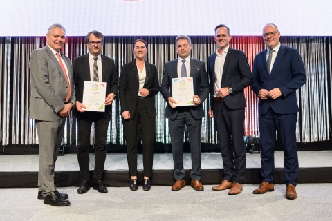 Goldene INEO-Nadel für Ausbildungsleiter Rupert Danninger, HAUSER GmbH