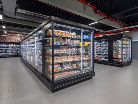 Mopro Abteilung: transparente HAUSER REMETA-Kühlregale